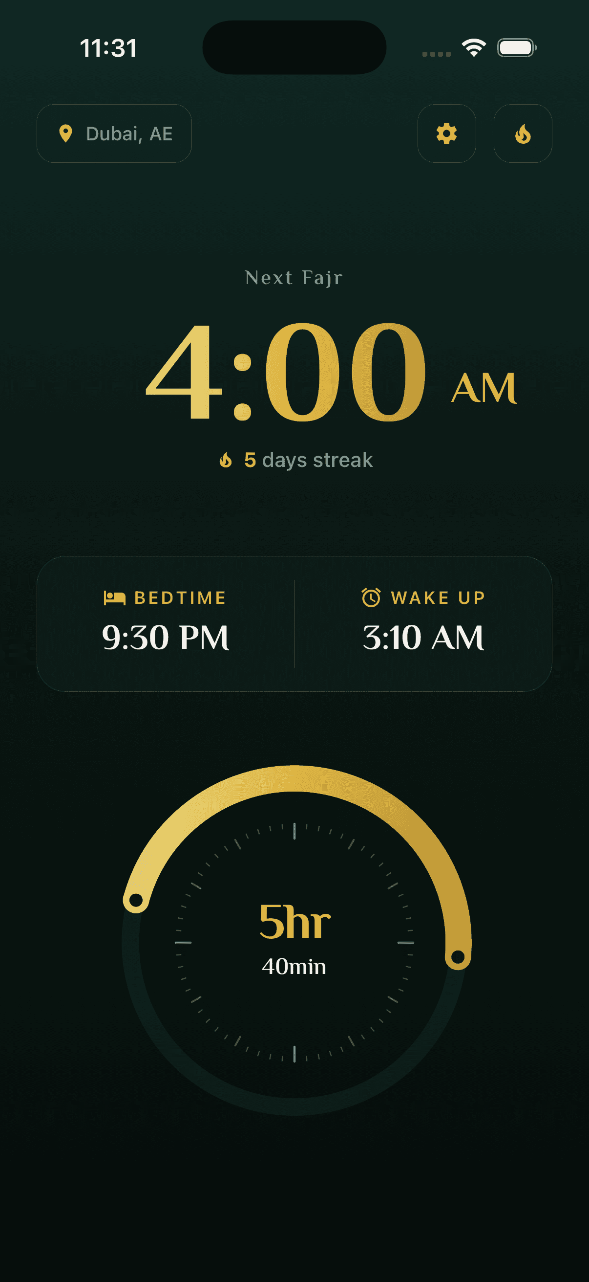 Fajry App screenshot