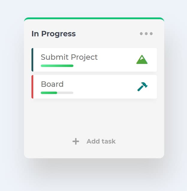 Kanban Project Board screenshot